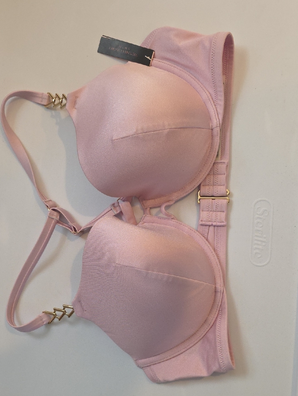 Nwt Victorias Secret Swim Pink Shimmer Bikini Top